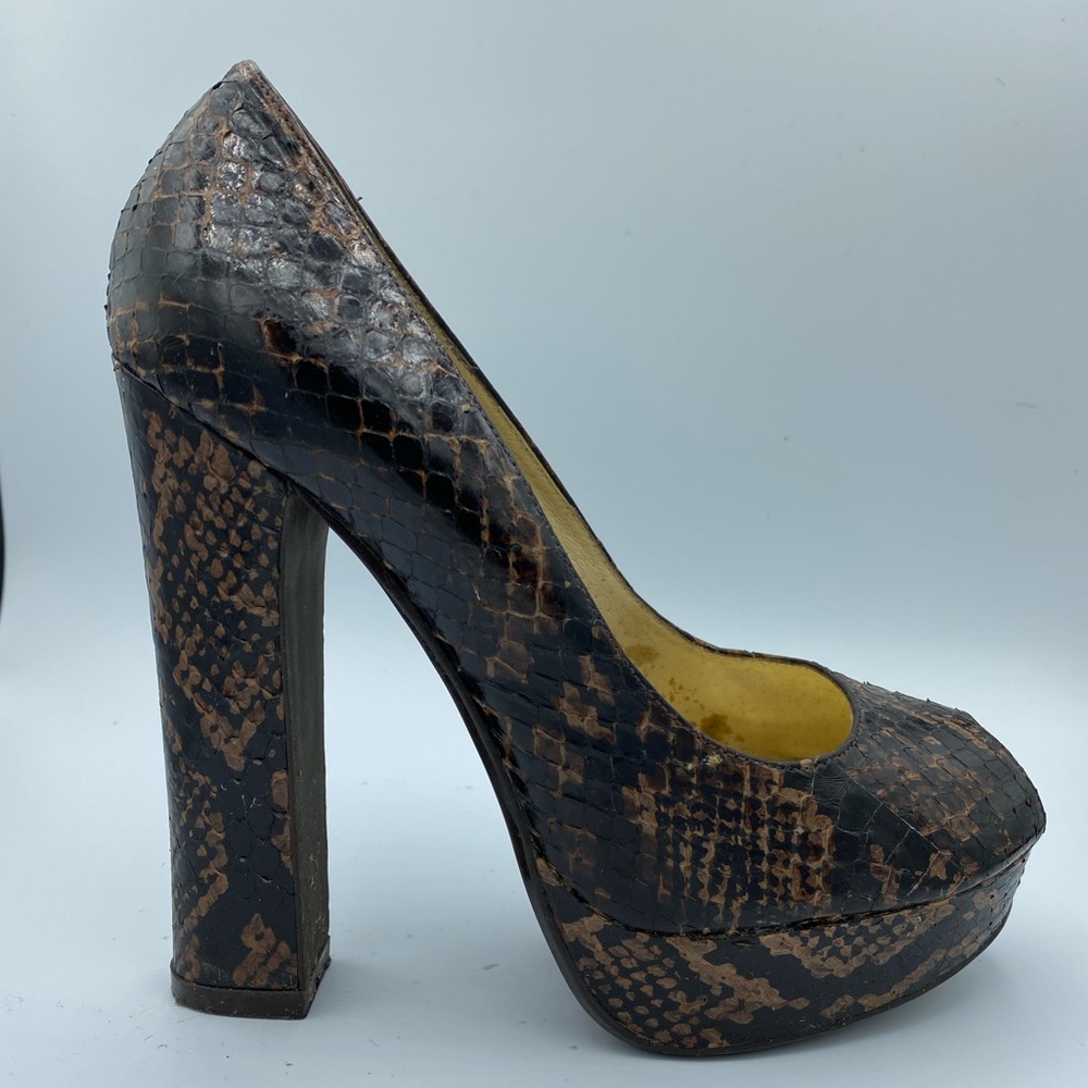 Michael Kors peekaboo snakeskin shoes
